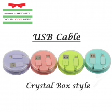 USB Cable Crystal Box Style